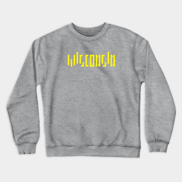 WISCONSIN Crewneck Sweatshirt by omstudio